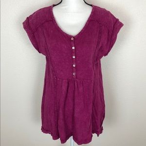 Eri Ali Anthropologie Julie Tunic Shirt Size S